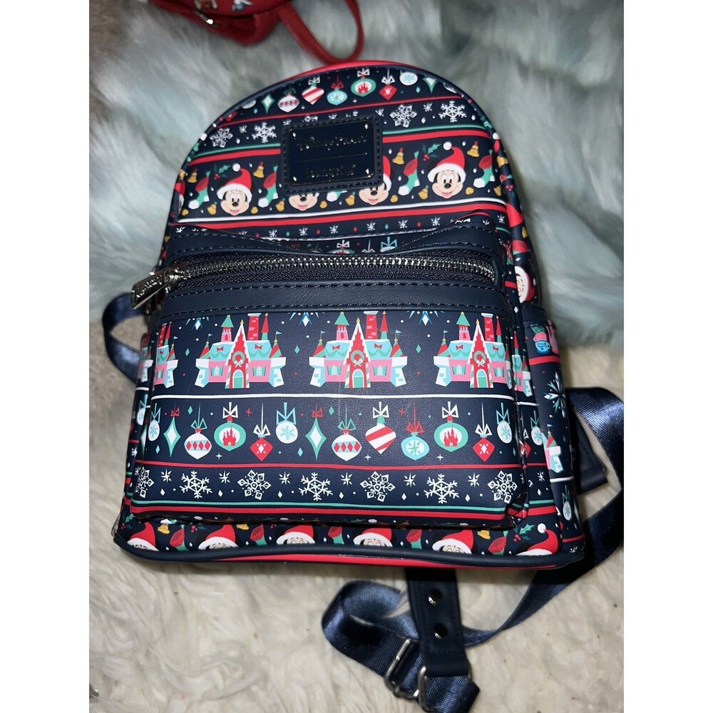 New Disney Parks Christmas Holiday Attractions Loungefly Mini Backpack Wdw Land